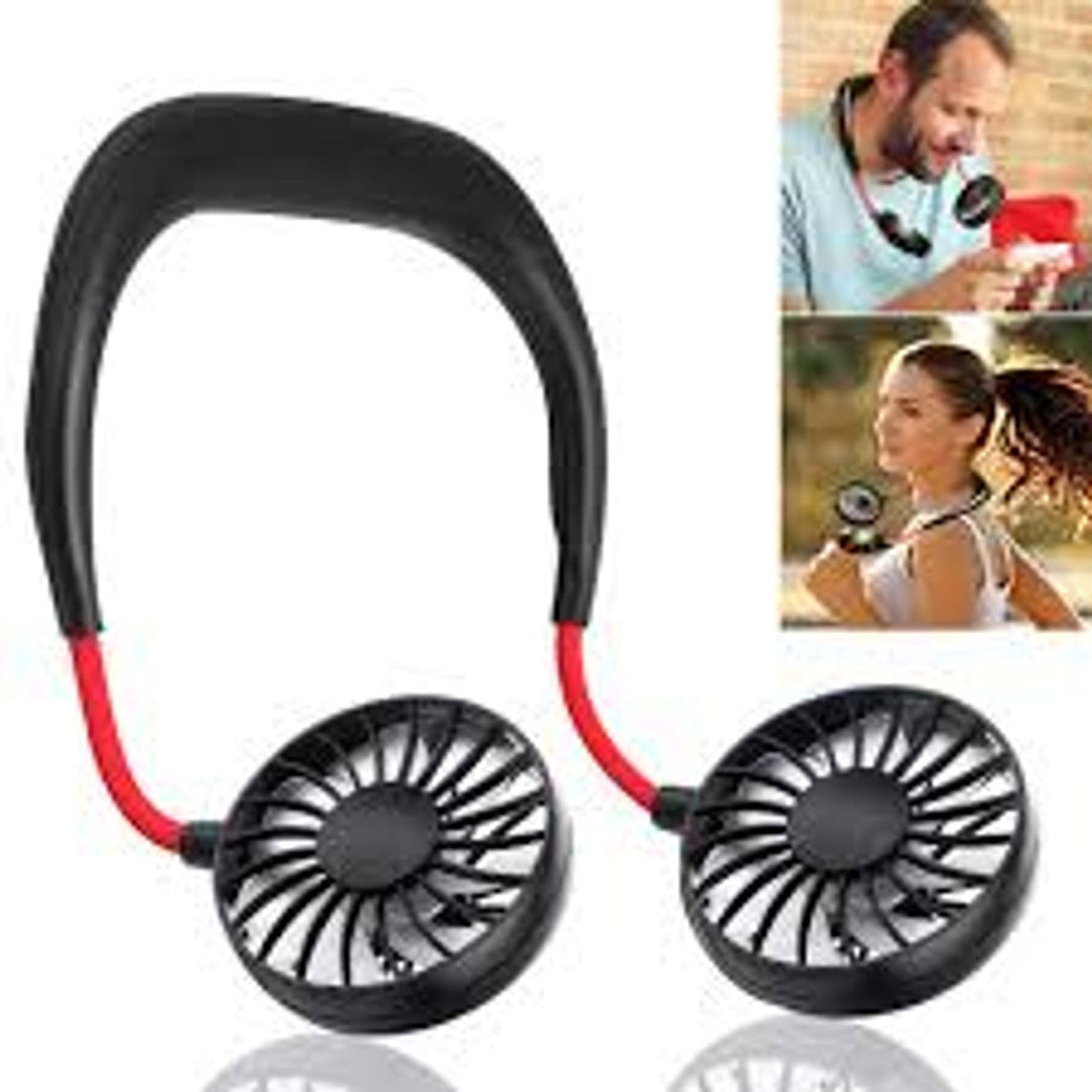 USBPortable Fan Cold Fan Hands Free Neck Fan Hanging Rechargeable Mini Sports Fan | Bowlift