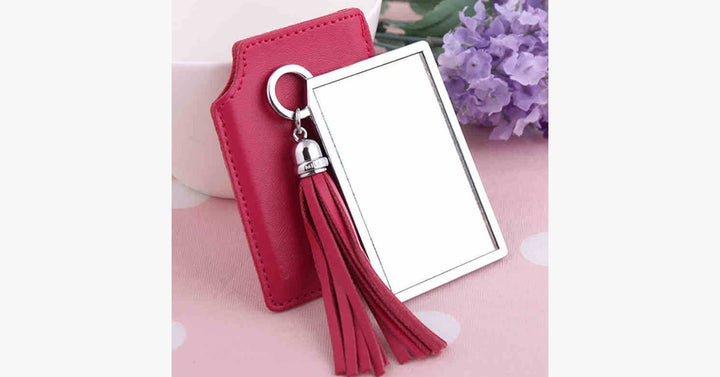 BowLift | Portable Pink Pocket Mirror