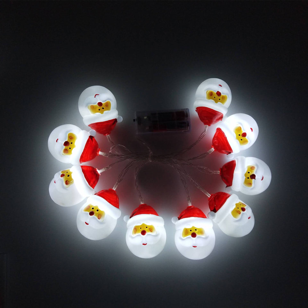 BowLift | Christmas Santa Claus String Lights Patio Party Decoration 10/20 Battery String Lights