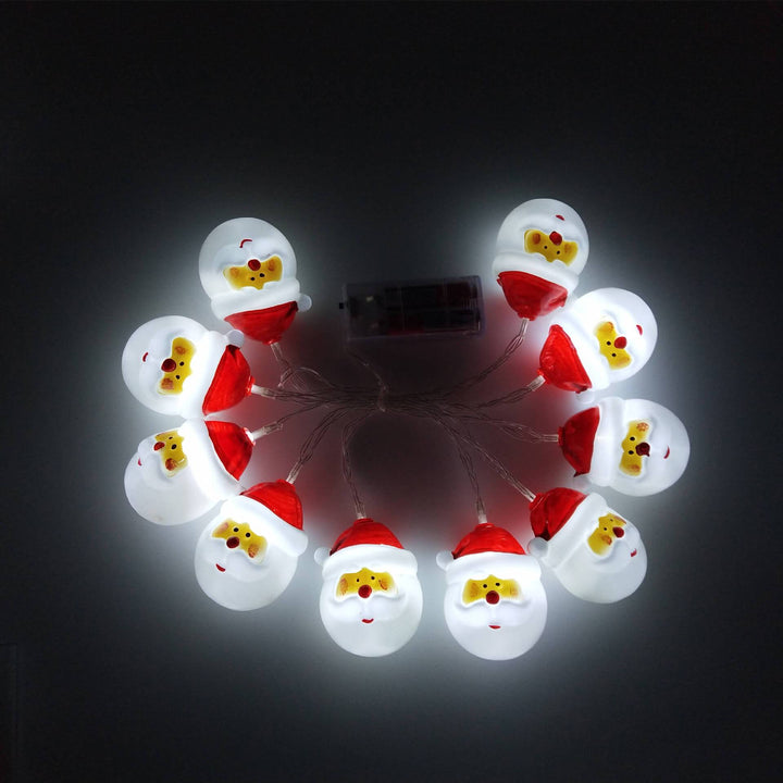 BowLift | Christmas Santa Claus String Lights Patio Party Decoration 10/20 Battery String Lights