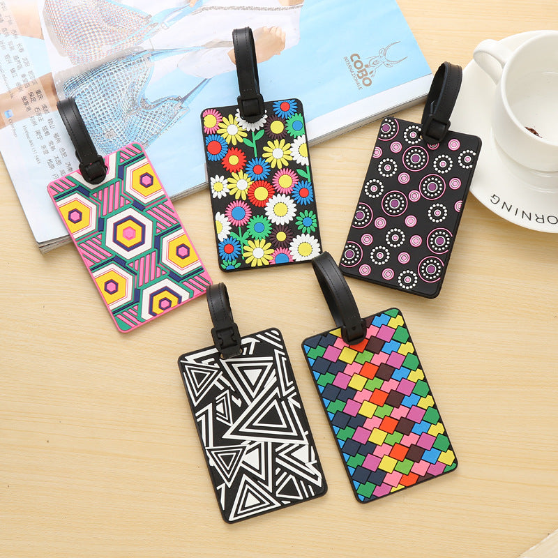 Unisex Vibrantly Patterned Travel Luggage Tag Bowlift
