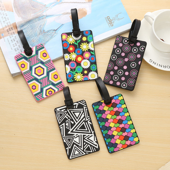 Unisex Vibrantly Patterned Travel Luggage Tag Bowlift