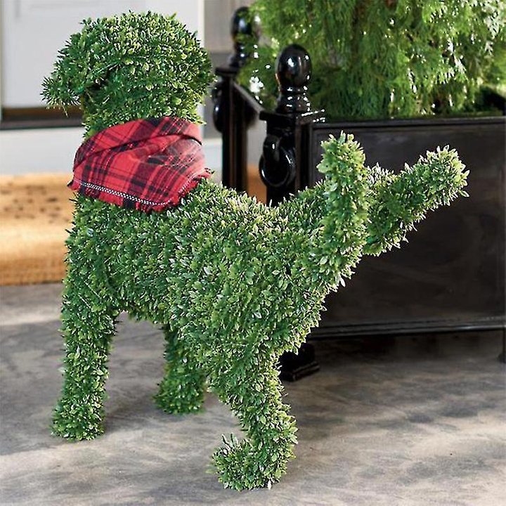 BowLift | Decorative Peeing Dog Topiary