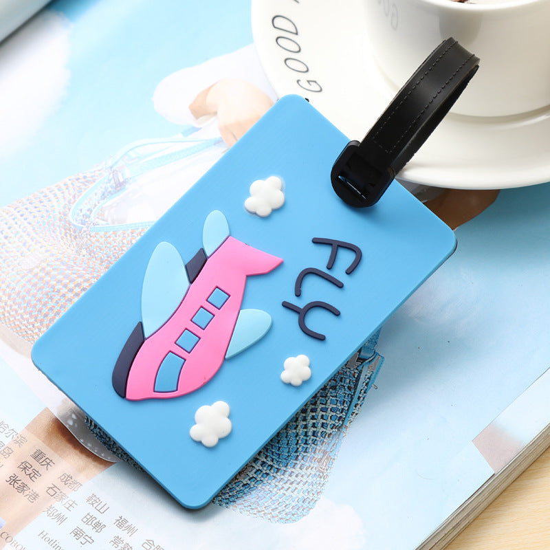 Unisex Whimsical Road-Themed Luggage Tag Bowlift