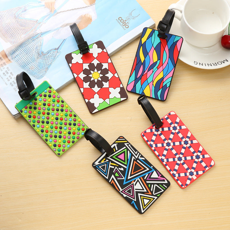 Unisex Vibrantly Patterned Travel Luggage Tag Bowlift