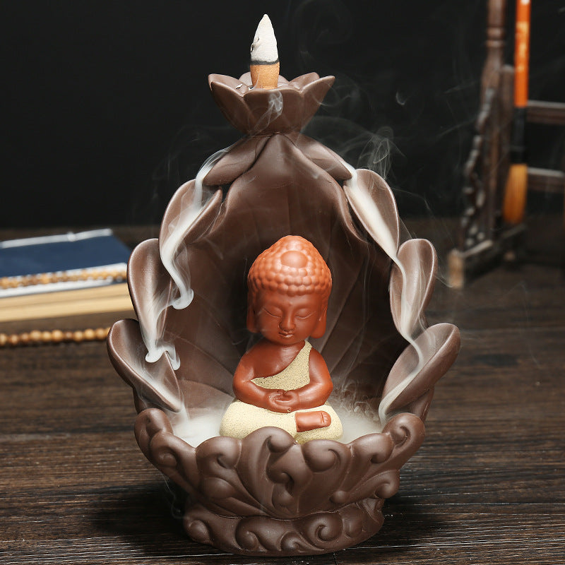 Lotus Blossom Buddha Incense Holder