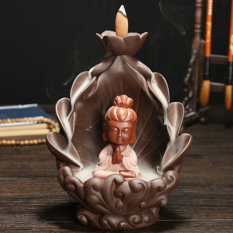 Lotus Blossom Buddha Incense Holder