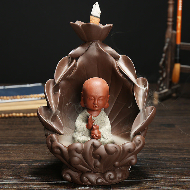 Lotus Blossom Buddha Incense Holder