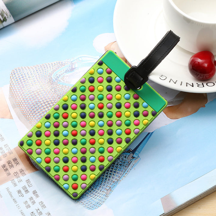 Unisex Vibrantly Patterned Travel Luggage Tag Bowlift