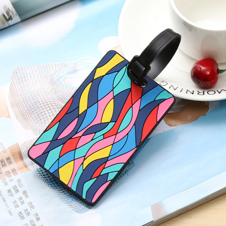 Unisex Vibrantly Patterned Travel Luggage Tag Bowlift