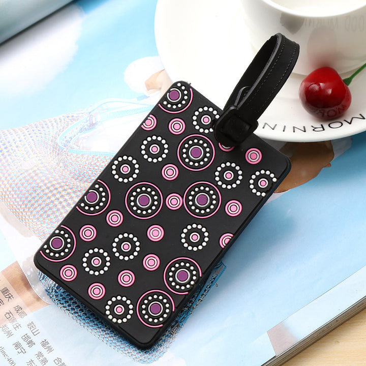 Unisex Vibrantly Patterned Travel Luggage Tag Bowlift