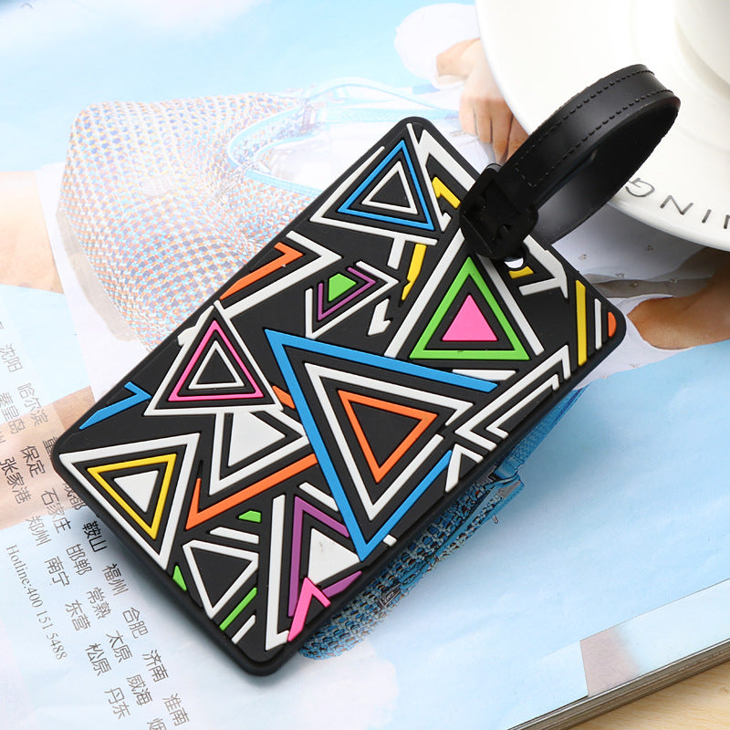 Unisex Vibrantly Patterned Travel Luggage Tag Bowlift