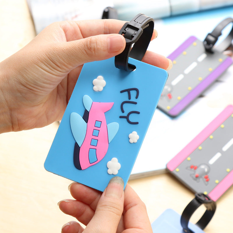 Unisex Whimsical Road-Themed Luggage Tag Bowlift