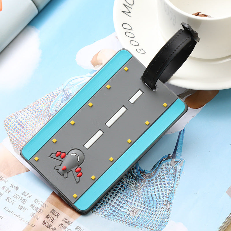 Unisex Whimsical Road-Themed Luggage Tag Bowlift