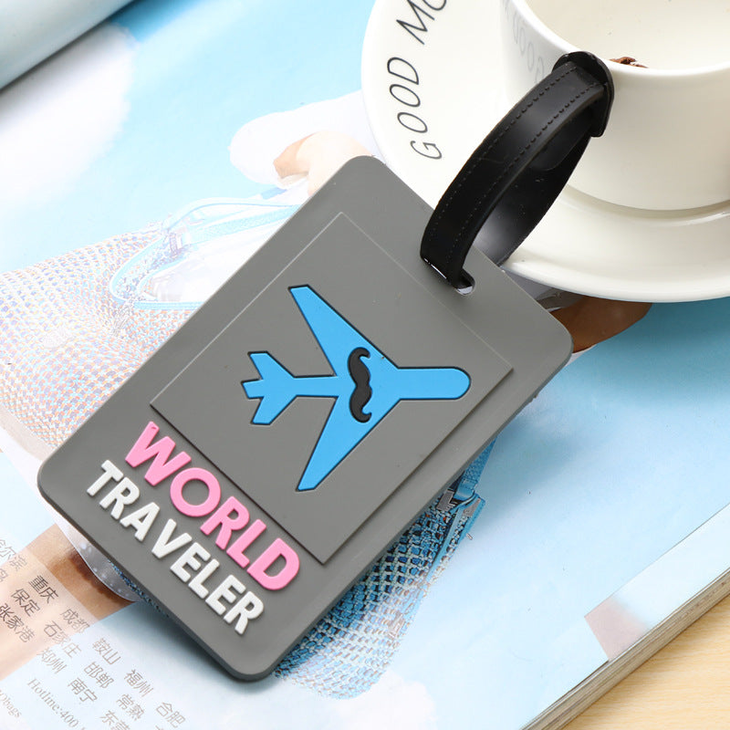 Unisex Whimsical Road-Themed Luggage Tag Bowlift