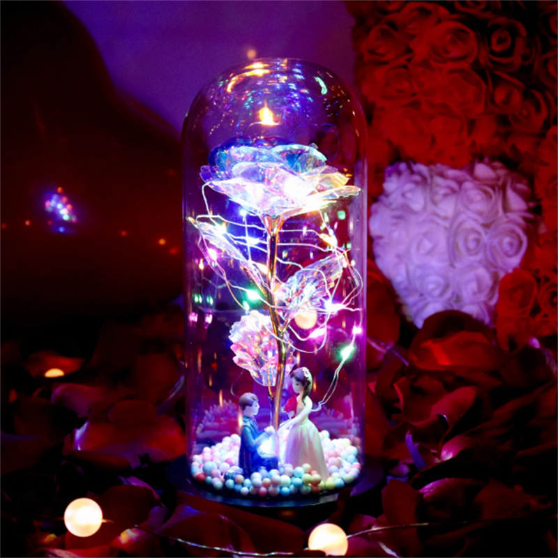 BowLift | Romantic Enchanted Sparkling Rose Ornaments