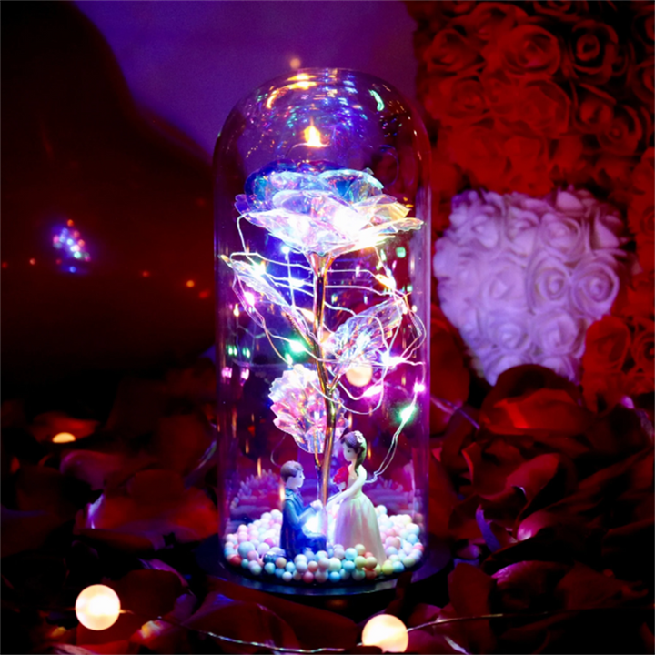 BowLift | Romantic Enchanted Sparkling Rose Ornaments