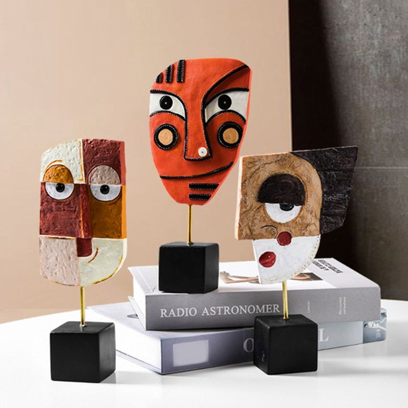 BowLift | Abstract Pop Art Face Home Sculpture