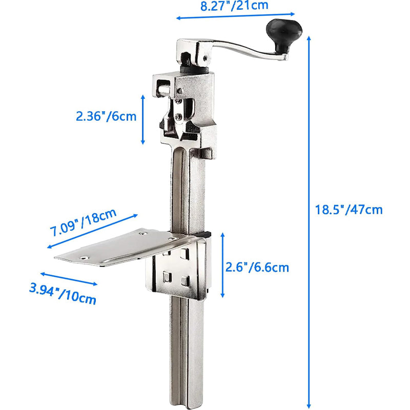 BowLift | 18.5” Commercial Can Opener For Cans Up to 10" Tall Stainless Steel Blade Manual Can Opener