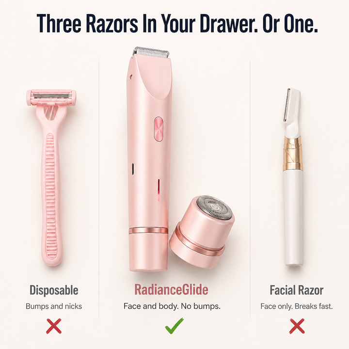 RadianceGlide 2-in-1 Women's Razor Face & Body | Bowlift