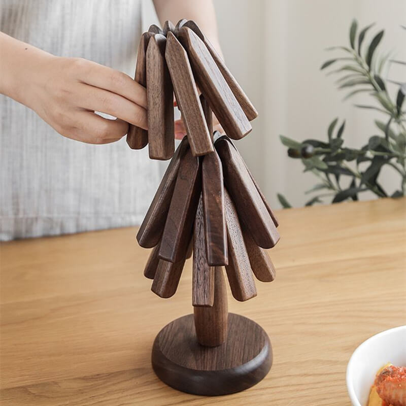 BowLift | Artistic Walnut Tree Table Mat