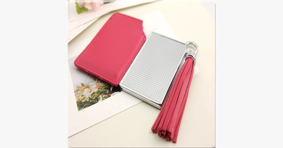 BowLift | Portable Pink Pocket Mirror