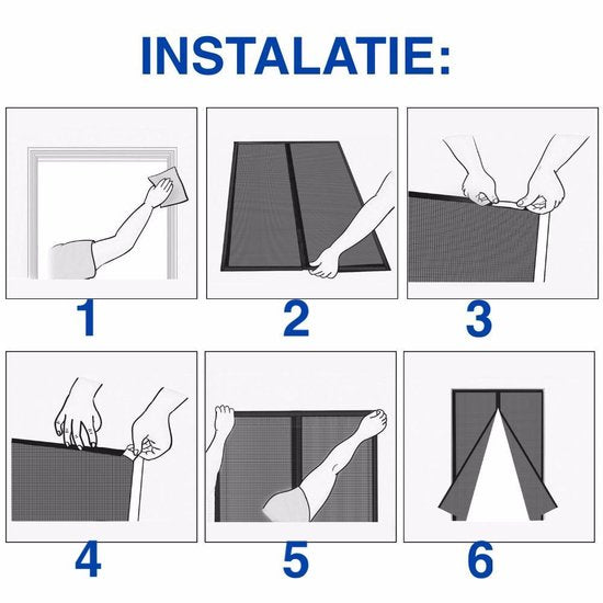 BowLift | Slim Magnetic Door Curtain against Insects – Automatically Closing