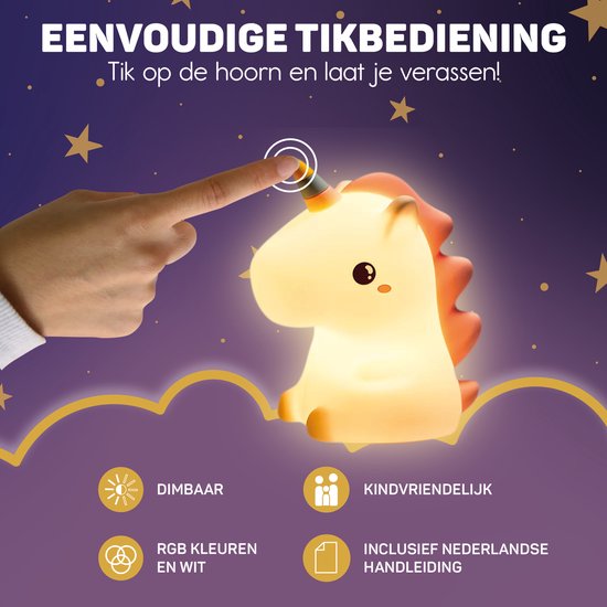 Unicorn Night Light - DreamCrest | Bowlift
