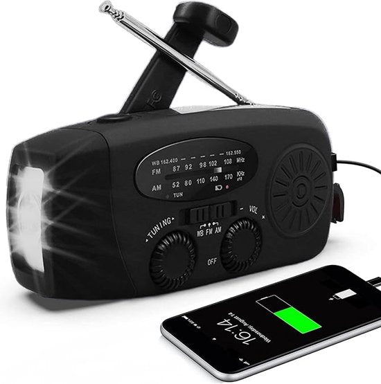 BowLift | Emergency Radio PowerSafe Mini – Compact emergency radio with flashlight and power bank