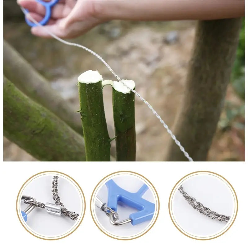 BowLift | Wire saw for garden and outdoor – Compact saw for adventures and gardening