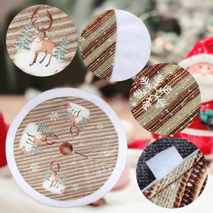 BowLift | Christmas Tree Bottom Decoration Tree Skirt 98cm Flannel Old Man Tree