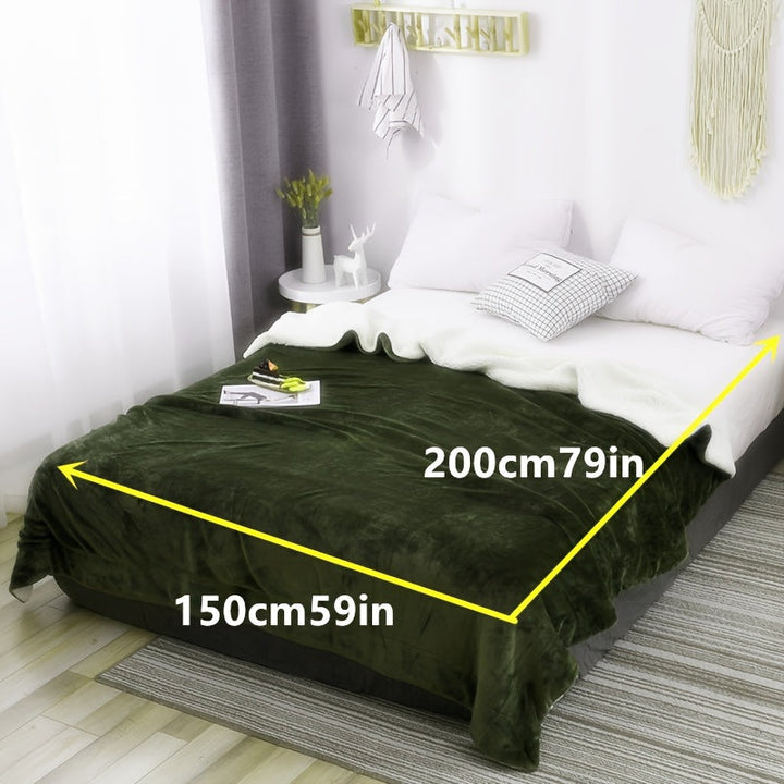 LuxeFlannel – Double-sided Sherpa Blanket for Ultimate Comfort Bowlift
