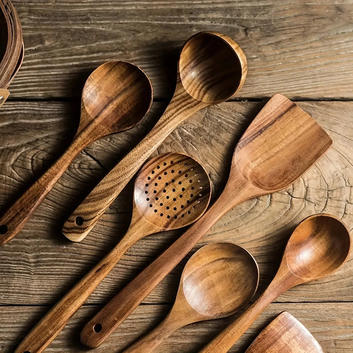 BowLift | NordicWood Kitchen Utensil Set – Sustainable & Stylish Cooking Essentials for Every Kitchen