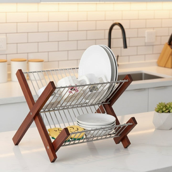 BowLift | Swift Fold Collapsible Dish Drying Rack