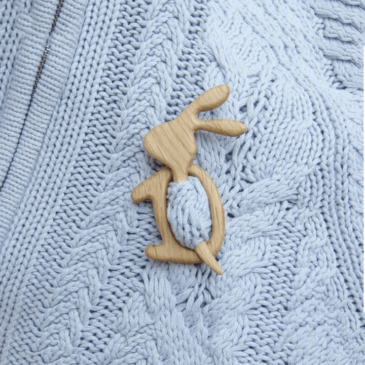 BowLift | Sweet animal brooch made of wood