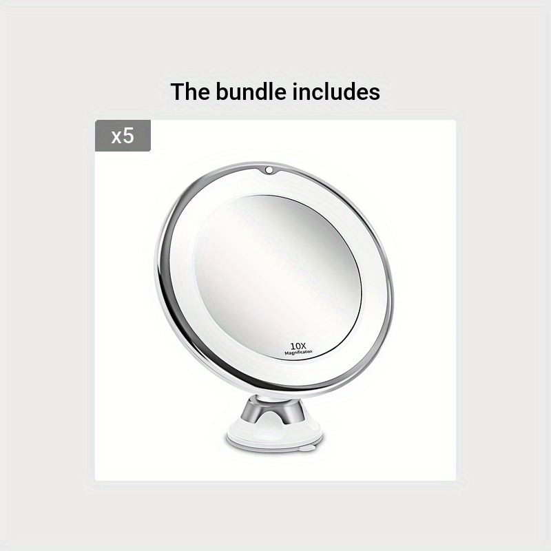 JESLED 10X – Rotatable Makeup Mirror with Lighting Bowlift