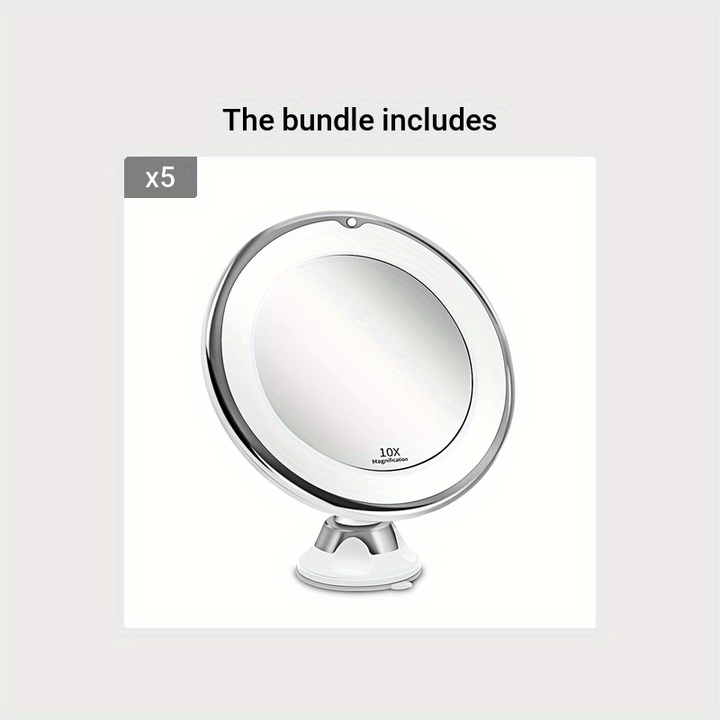 JESLED 10X – Rotatable Makeup Mirror with Lighting Bowlift