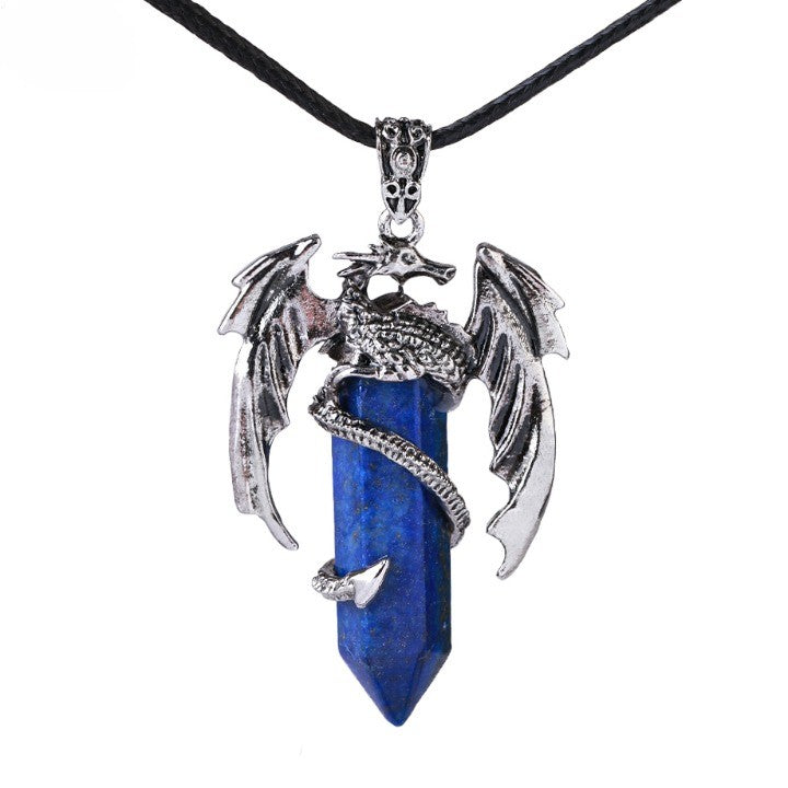 BowLift | Bohemian Style Natural Mystic Gemstone Dragon Necklace