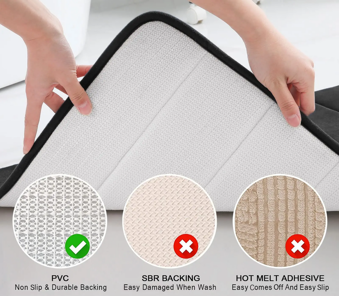LuxSoft Memory Foam Bath Mat | Bowlift