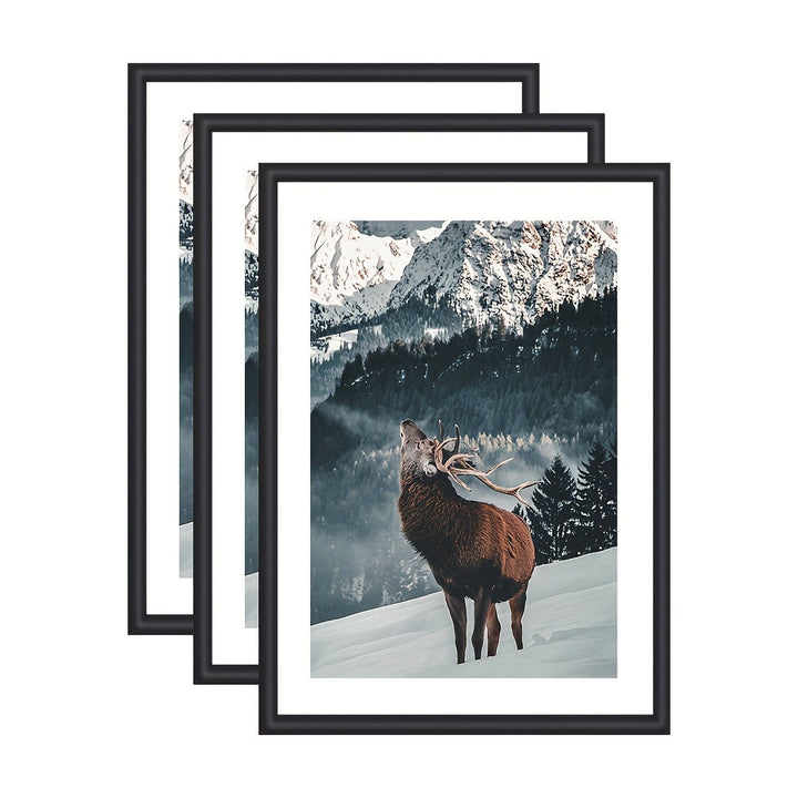GalleryFrame – Set of 3 Black Photo Frames for Walls and Tables Bowlift