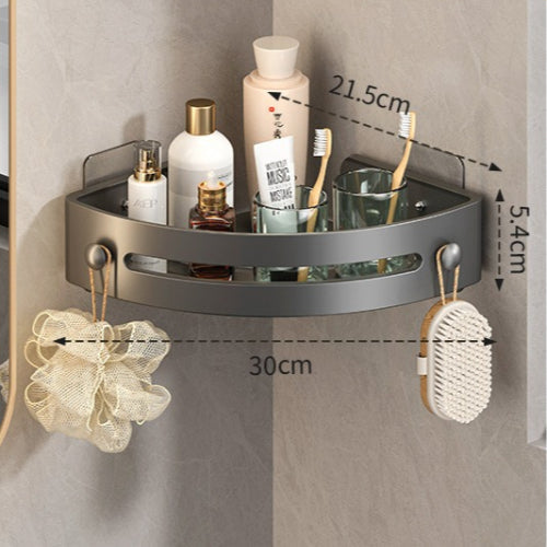 No-Drill Triangle Shower Shelf | Bowlift