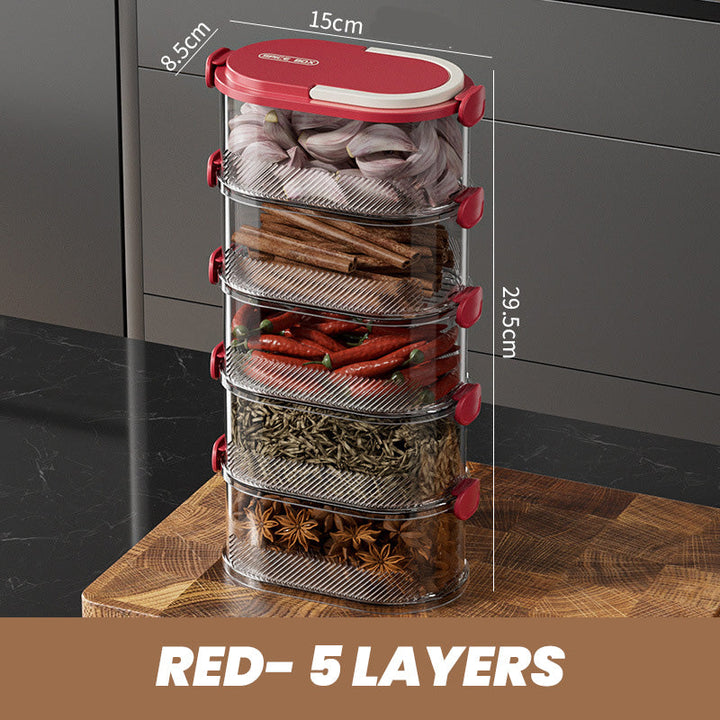 AromaNest — No more chaos, spice-fresh order at the press of a button | Bowlift