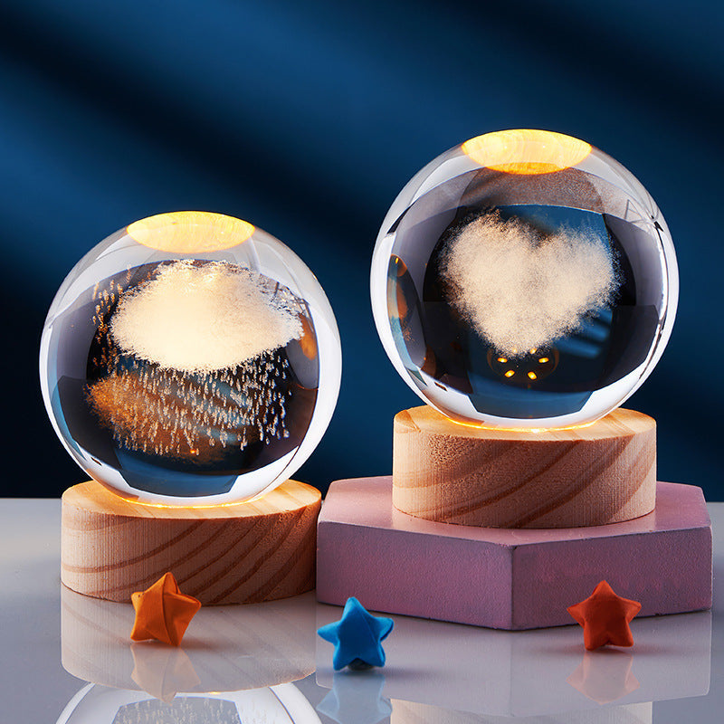 3D Crystal Ball Night Lamp Bowlift