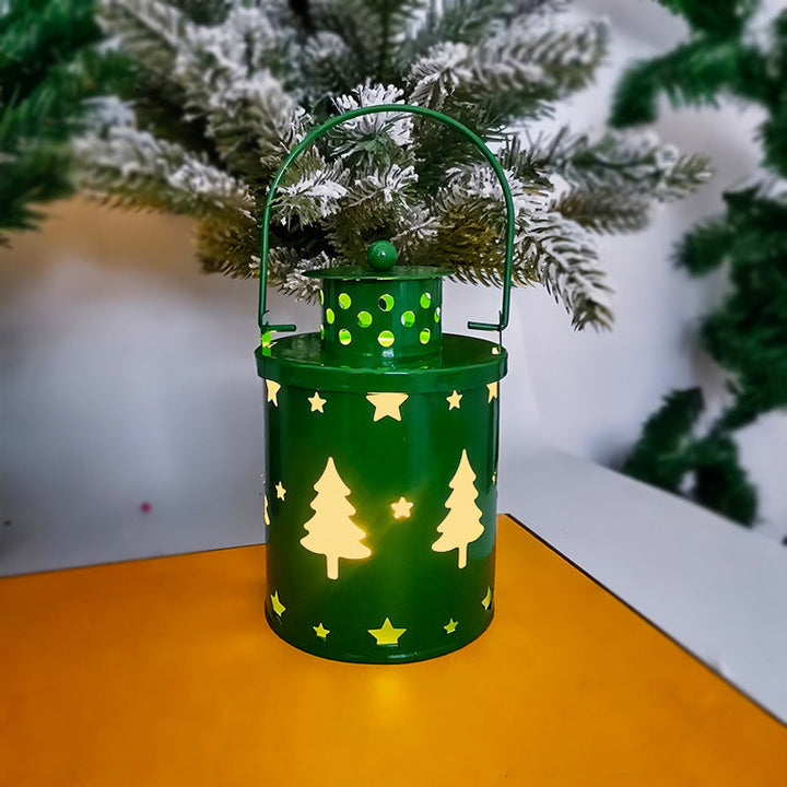 BowLift | Electronic Christmas Candle with Flickering LED Light – Decorative Iron Candle Holder for Indoor