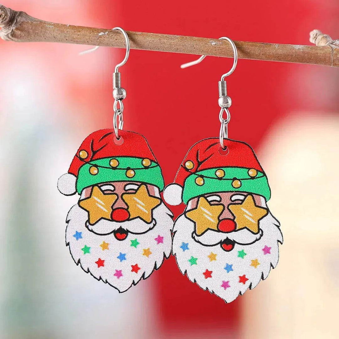 BowLift | Funny Santa Claus Earrings Christmas Pendant Earrings Gift