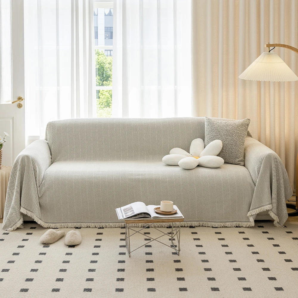 BowLift | Elegant Chenille Sofa Towel for Stylish Home Decor