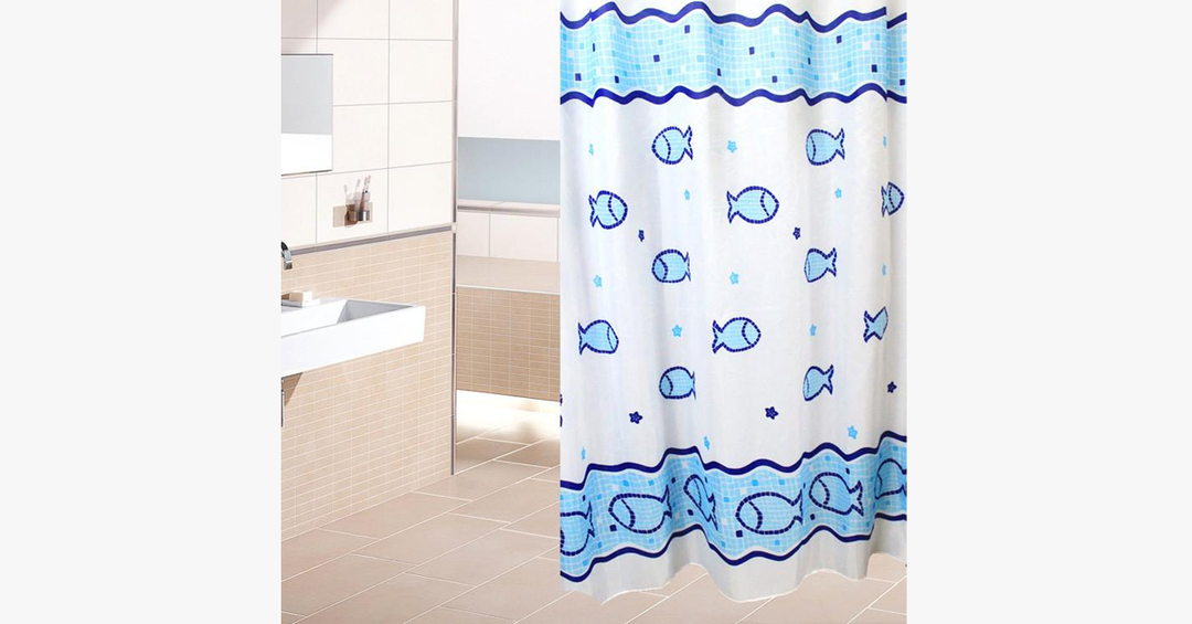 BowLift | Waterproof Shower Curtain - Fish Design