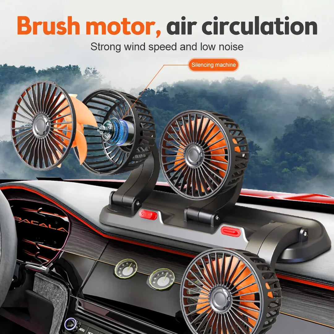 Adjustable 3-Head Electric Fan | Bowlift