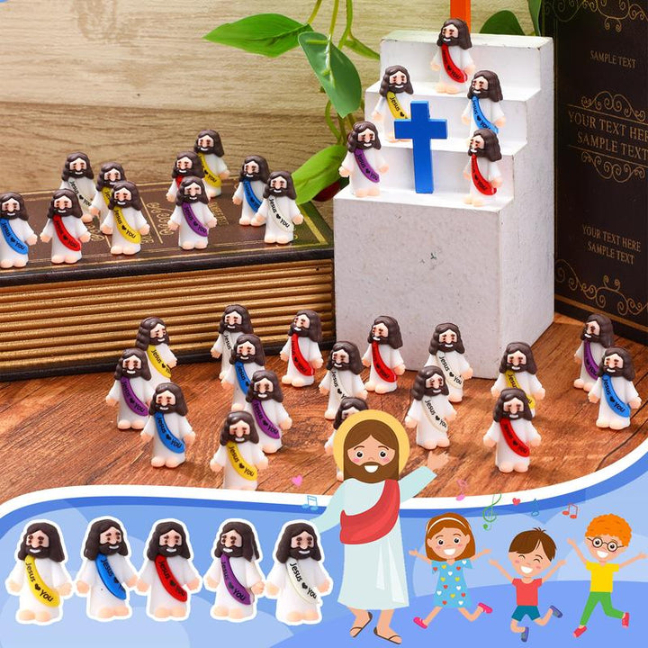 BowLift | Mini Jesus Figurines With Jesus love You Slogan