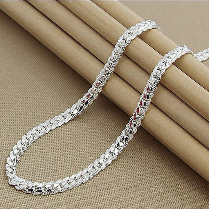 SilverGlow Necklace – Luxe 925 Silver Necklace for Women Bowlift